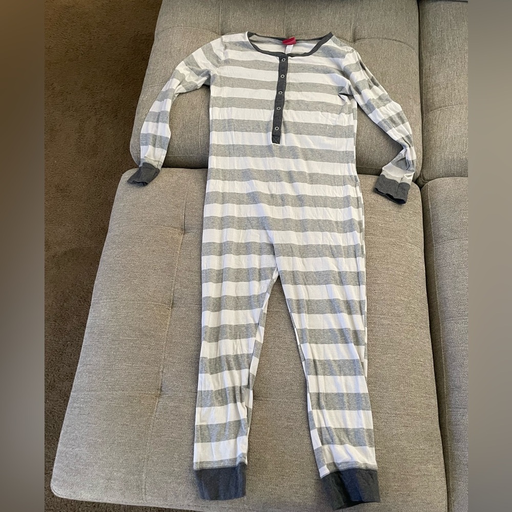 Wondershop at Target Family Sleepwear Gray Striped One Piece